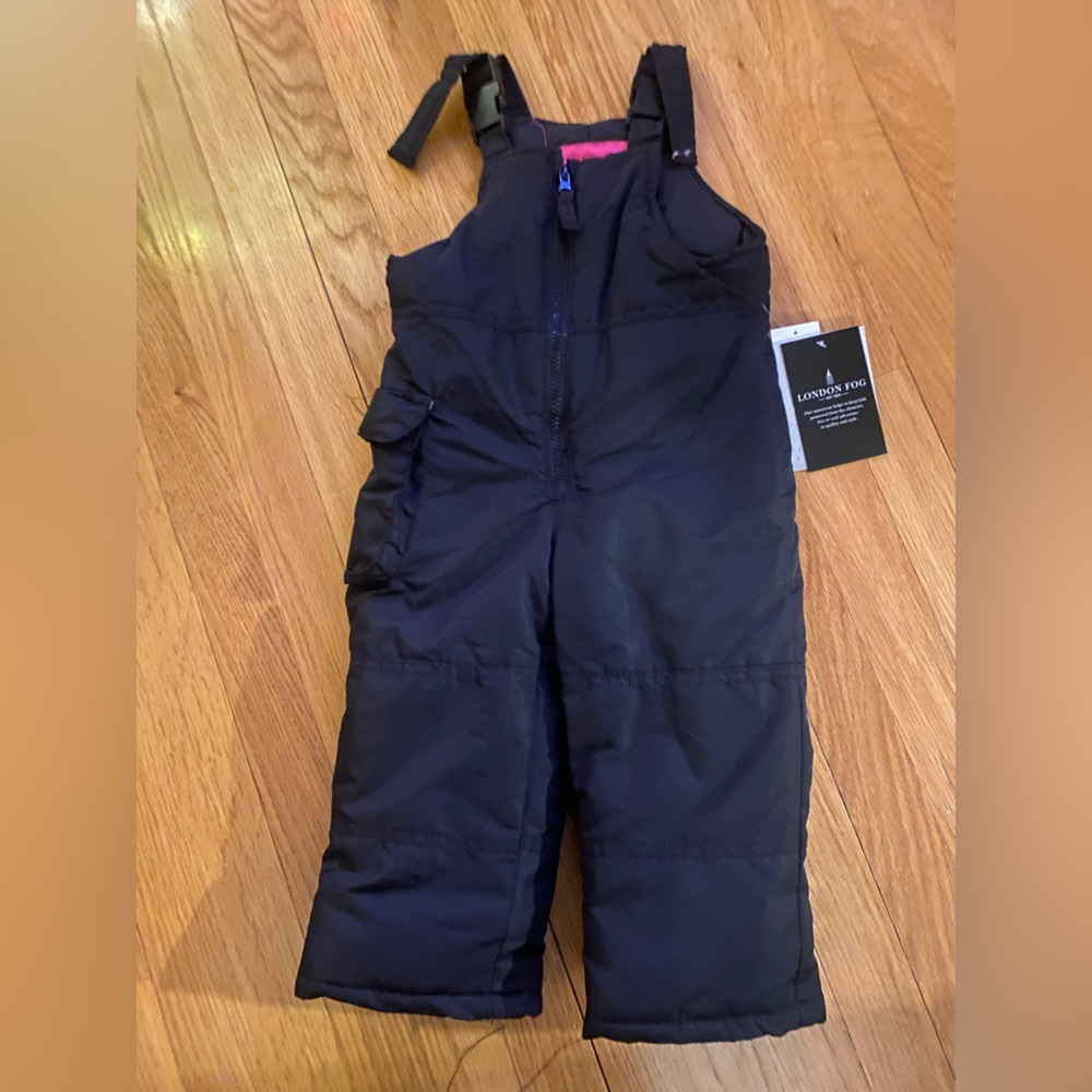 London fog kids snow pants, 2T, black, NWT
